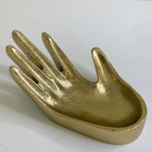 Opalhouse Jungalow Gold Hand Trinket Dish Jewelry Holder Catchall Boho Decor 6"