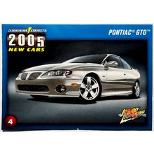 HTF TRADING CARD SILVER PONTIAC GTO (HOLDEN/WAUXHALL MONARO)
