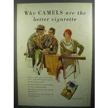 1929 Camels Cigarette Ad - Camels Are Better