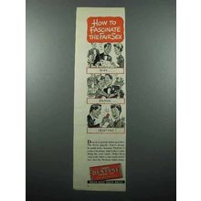 1945 Dentyne Gum Ad - How to Fascinate the Fair Sex