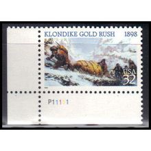 3235 32c Klondike Gold Very Fine MNH P#S LL P11111 KA8997