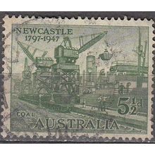 Australia 1947 Michel 181 O Cote (2005) 0.20 € Grue pour le chargement charbon