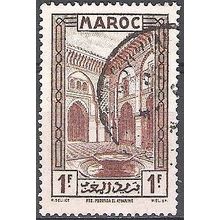 Maroc 1933 Michel 108 O Cote (2005) 0.60 € Fès La médersa Attarine Cachet rond