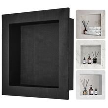 Shower Niche Ready for Tile 16" x 16", Single Shelf Organizer, Square Corner...