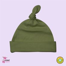 The Laughing Giraffe Knotted Baby Beanie Hats[ 0-6M Olive ]