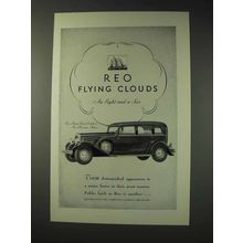 1931 REO Flying Cloud Eight Five-Passenger Sedan Ad