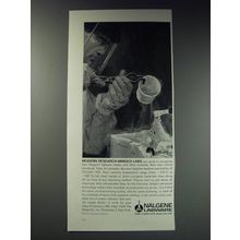 1963 Nalgene Labware Ad - Modern research-minded labs