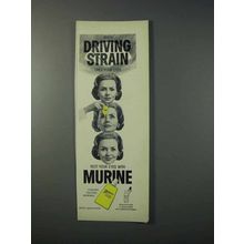 1963 Murine Eye Drops Ad - Driving Strain