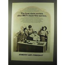 1971 Emery Air Freight Ad - The First Claim Arrives