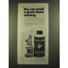 1971 English Leather After Shave and Shave Cream Ad - You Can Smell