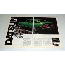 1974 Datsun B-210 Car Ad - More Ways to Save!