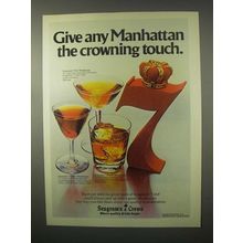 1980 Seagram's 7 Crown Whisky Ad - Crowning Touch