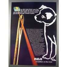 1980 RCA Solid State Laser Ad - Through Eye of Needle