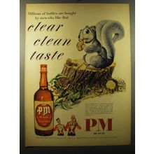 1950 PM De Luxe Whiskey Advertisement - Millions of bottles