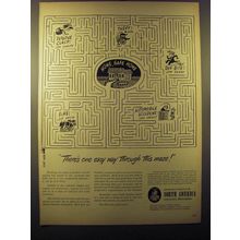 1950 Insurance Company of North America Ad - There's one easy way through this