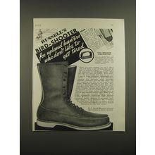 1938 Russell's Bird-Shooter Moccasin Boots Ad - for upland hunters
