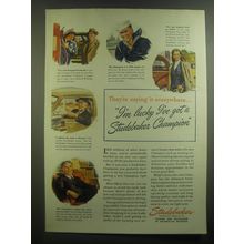 1945 Studebaker Champion Car Ad - They're saying it everywhere.. I'm lucky