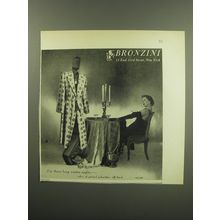 1949 Bronzini Robes Ad - photo by John Rawlings - For those long winter Nights