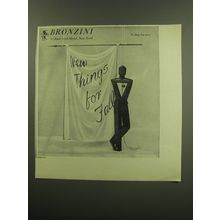 1949 Bronzini Fashion Ad - photo by John Rawlings - New Things for Fall