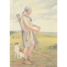 Amesbury Archer Dog Grave Discovery Wiltshire Painting Postcard