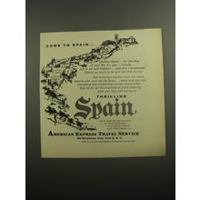 1956 American Express Travel Service Advertisement - Come to spain