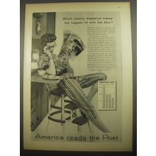 1956 Post Magazine Ad - Which weekly magazine makes the biggest hit
