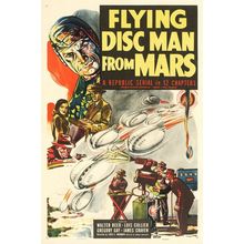 Flying Disc Man from Mars (1950)_1 Movie Film Poster Canvas iconic design
