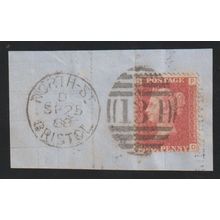 1888 postmark NORTH STREET, BRISTOL, duplex 131 (Post Office closed 1950s)