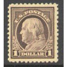 518 $1 Benjamin Franklin Very Fine MMH S0257
