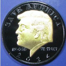 Donald Trump, Save America. Challenge Coin. 1.50". 76b.