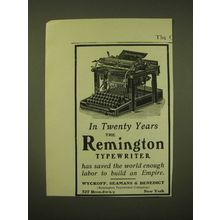 1902 Remington Typewiter Ad - In twenty years