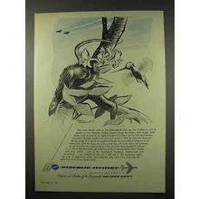 1956 Republic Aviation Ad - Nobody Picks On Hummingbird