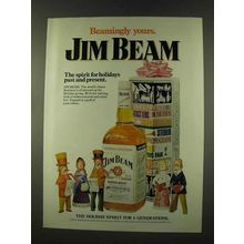 1973 Jim Beam Bourbon Ad - Beamingly Yours