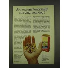 1973 Jim Dandy Dog Ration Ad - Starving Your Dog?