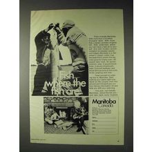 1973 Manitoba Canada Tourism Ad - Where the Fish Are