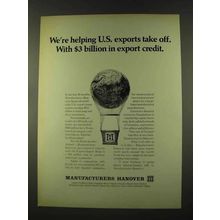 1973 Manufacturers Hanover Ad - Exports Take Off