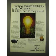 1975 General Electric Ad - We Have Enough Electricity