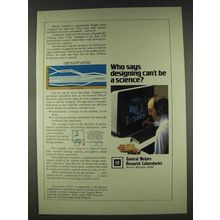 1978 General Motors Ad - Designing A Science