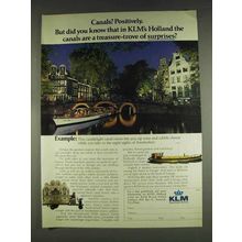 1978 KLM Royal Dutch Airlines Ad - Canals?