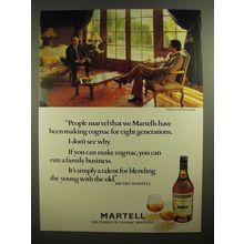 1978 Martell Cognac Ad - Been Making for Eight Generations