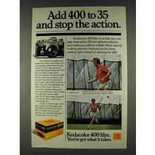 1978 Kodak Kodacolor 400 Film Ad - Stop the Action