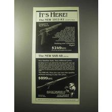 1985 Springfield Armory Ad - 1911-A1, SAR-48 Rifle