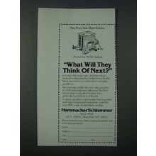 1986 Hammacher Schlemmer Ad - The First Two-Slice Toaster