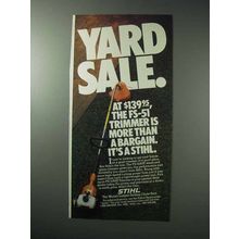 1986 Stihl FS-51AVE Weed Trimmer Ad - Yard Sale