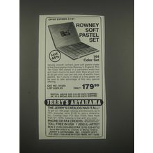 1991 Jerry's Artarama Ad - Rowney soft pastel set