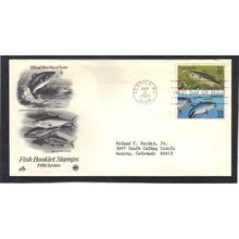 FDC Art Craft 2207-2208 22c Fish BPS (Cachet-Typed/A) CV41869