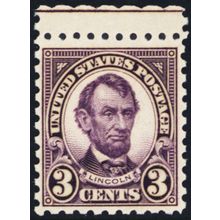 584, Mint VF NH 3¢ Perf 10 Lincoln - Stuart Katz