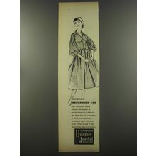 1956 Gunther Jaeckel Dress Ad - Gingham Weekender $35