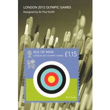 2012 Olympic Games Archery Paul Smith Isle Of Man Postcard
