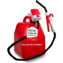 TERA PUMP TRFA02-MTX Fuel Transfer Pump (2.5 GPM), 4-AA Battery Powered Gas Can